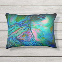 Blaue Abalone-Schalen-Akzentschale-Kissen Kissen Für Draußen