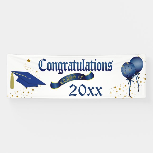Blaue Abschluss-Klasse der Fahne Banner (Horizontal)