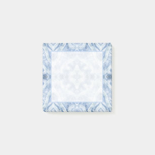 Blaue abstrakte Aquarellkunst im Schatten Post-it Klebezettel