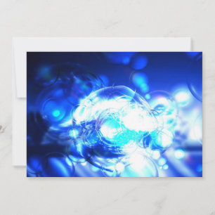 Blaue Abstrakte Einladung