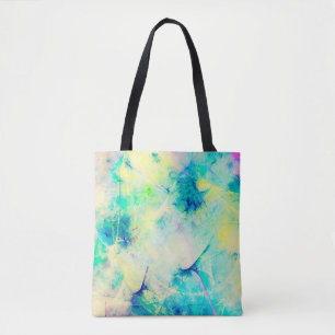 blaue abstrakte fraktale Hintergrund 3D-Darstellun Tasche