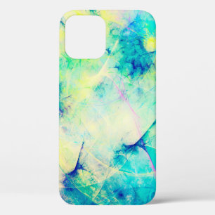 blaue abstrakte fraktale Hintergrund 3D-Rendering3 Case-Mate iPhone Hülle
