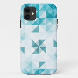Blaue abstrakte geometrische Hintergrund-Schablone Case-Mate iPhone Hülle