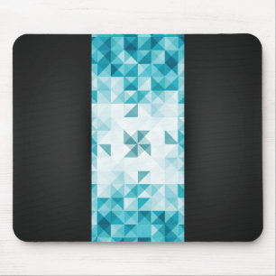 Blaue abstrakte geometrische Hintergrund-Schablone Mousepad