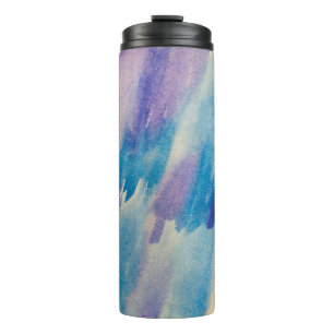 Blaue abstrakte Hintergrundabstrakte, Aqua, Art, A Thermosbecher
