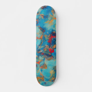 Blaue Abstrakte Skateboard
