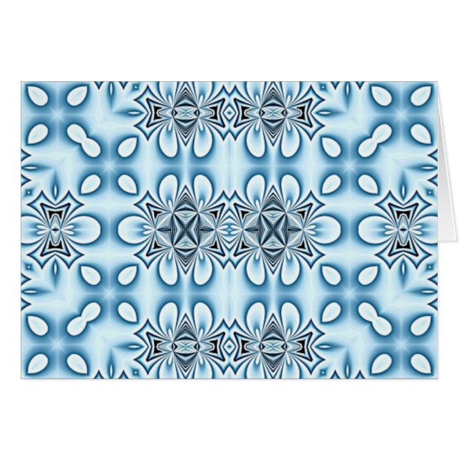Blaue Abstrakte Spiegel (Vorderseite (Horizontal))