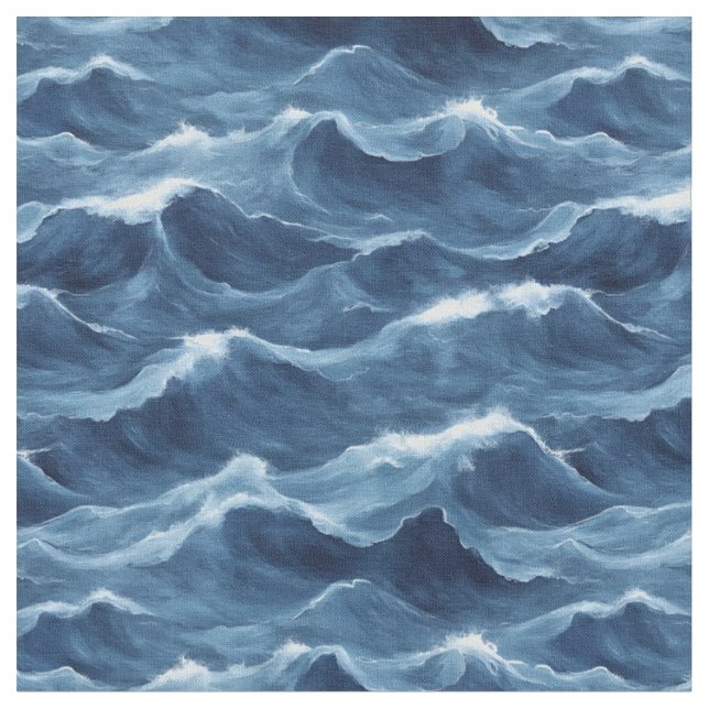 Blaue Abstürze Stoff (Nahaufnahme)