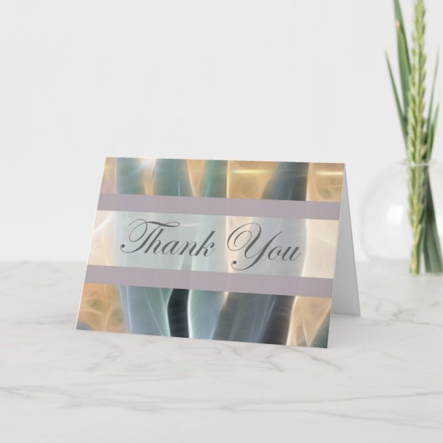 Blaue Agave 1 Glühen danken Ihnen Dankeskarte (Vorderseite)