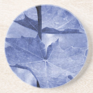 Blaue Ahornblatt Sandstein Untersetzer