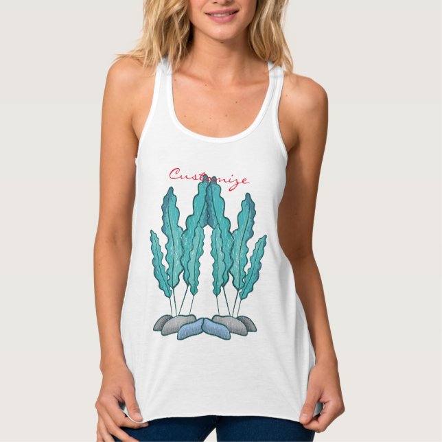 Blaue Algen Thunder_Cove Tank Top (Vorderseite)