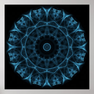 blaue Alien Poster