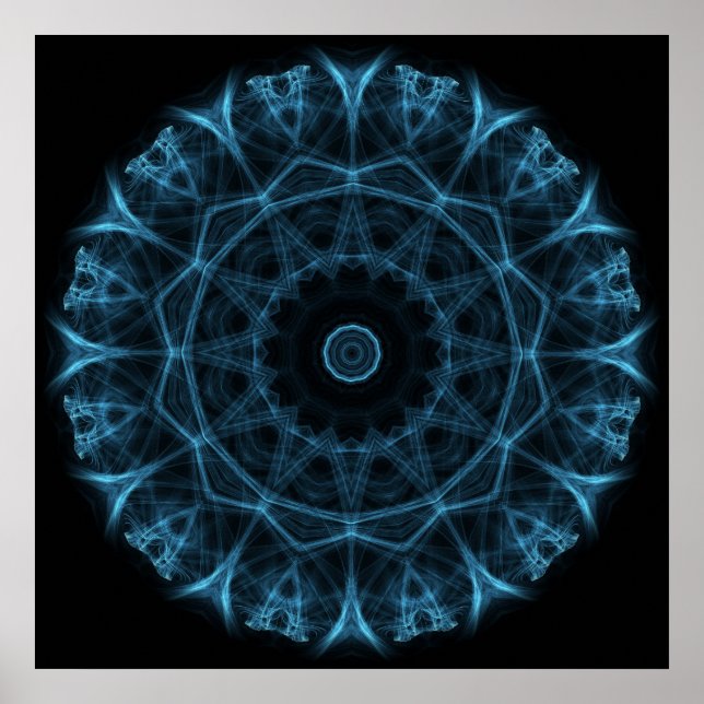 blaue Alien Poster (Vorne)