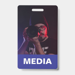 Blaue All-Access-Pass-Foto-ID Ausweis