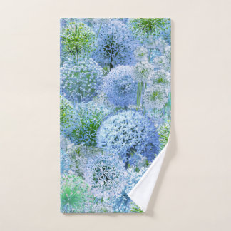 Blaue Alliums Handtuch