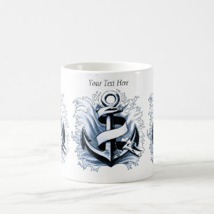 Blaue Anchor Kaffeetasse