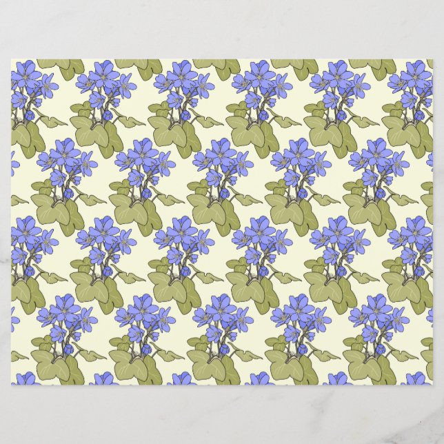 Blaue Anemone (Vorderseite)