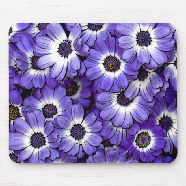 Blaue Anemone Mousepad (Vorne)