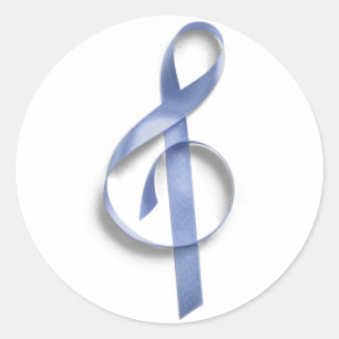 Blaue Anmerkung Runder Aufkleber