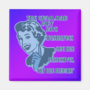 Blaue Apostroph-Magneten Magnet