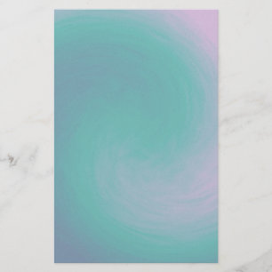 Blaue, Aquamarine und Lila Wirbelstürme Briefpapier