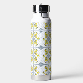 Blaue Aquarell-Französische Landhaus-Limonette Trinkflasche