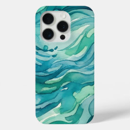 Blaue Aquarell-Ozeanwellen Case-Mate iPhone Hülle