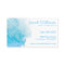 Blaue Aquarell-Visitenkarte