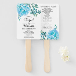Blaue Aquarellfarben Blume Blumenzwiebelprogramm Fächer