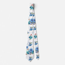 Blaue Aquarellmais-Blume mit Muster