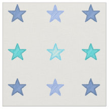 Blaue Aquarellsterne