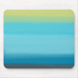 Blaue Aquarellstreifen Mousepad