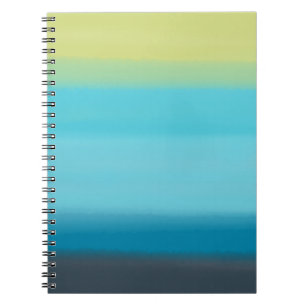 Blaue Aquarellstreifen Notizblock