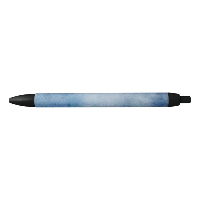 Blaue Aquarelltextur Kugelschreiber (Vorderseite)
