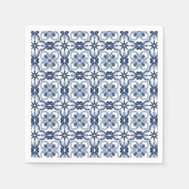 Blaue Aquarelltöne Serviette