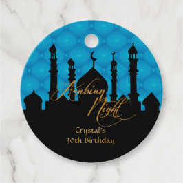 Blaue arabische Nacht Geschenkanhänger