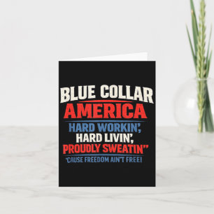 Blaue Arbeiterklasse Amerika Fliegender Bisonrel P Karte