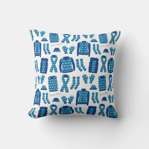 Blaue Argyle-Muster-Kissen Kissen