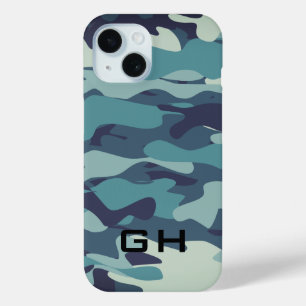 Blaue Armee Camouflage kundenspezifische Monogramm Case-Mate iPhone Hülle