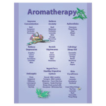 Blaue Aromatherapie Flyer