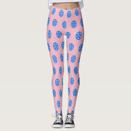 Blaue Atemwege Leggings