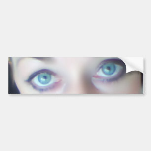 blaue Augen Autoaufkleber