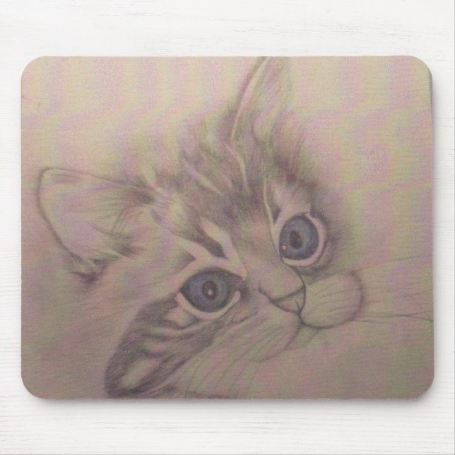 Blaue Augen Mousepad (Vorne)