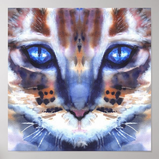 blaue Augen Poster (Vorne)