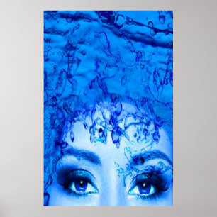 Blaue Augen Poster
