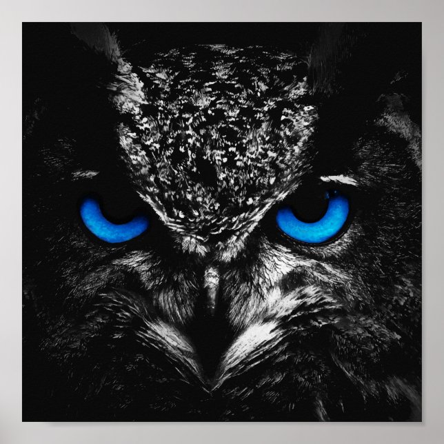 Blaue Augen Poster (Vorne)