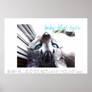 blaue Augen Poster