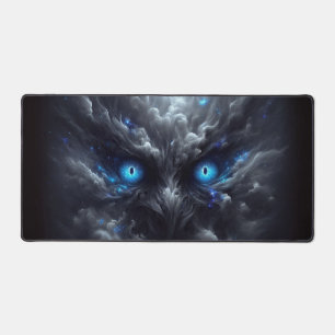 Blaue Augen Smoke Pad Schreibtischunterlage