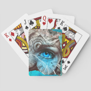 Blaue Augen-Spielkarten Spielkarten