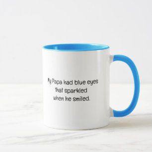 Blaue Augen Tasse